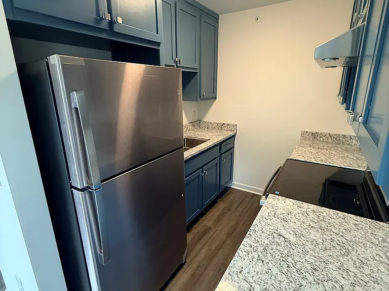 New appliances, cabinets, and granite countertops