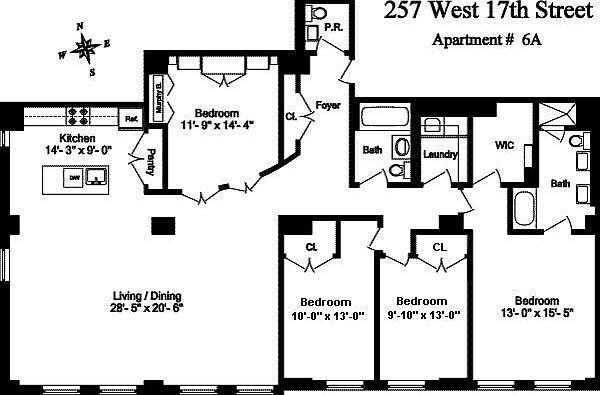 1st image of 257-265 W 17th St #6A