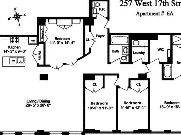 257-265 W 17th St #6A, New York, NY 10011