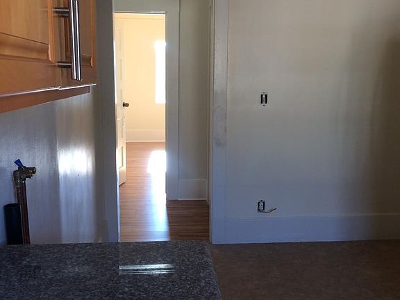 view from kitchen to hallway