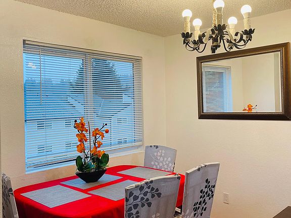 light and bright view of the dining