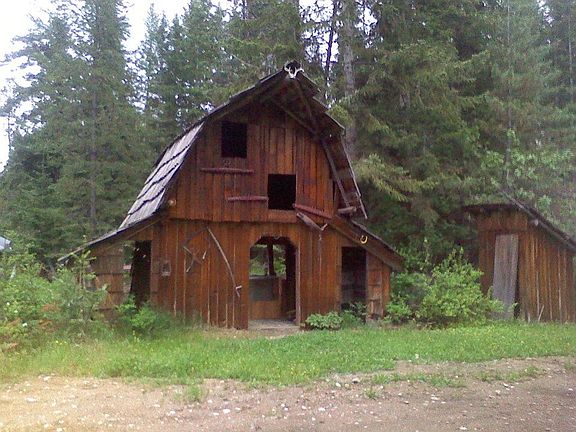 Barn and smoke house