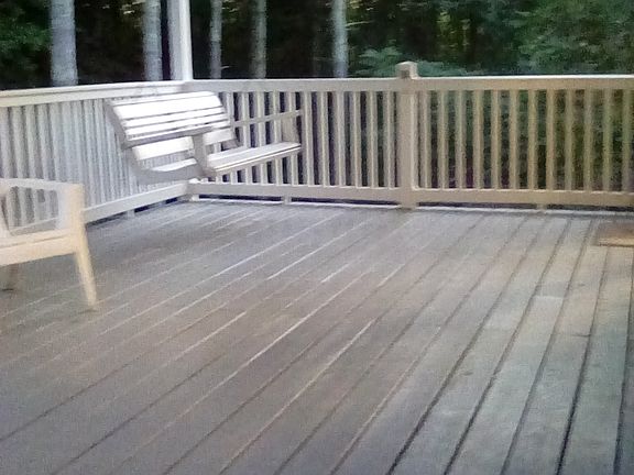 Large covered deck