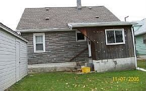 Rear view of home