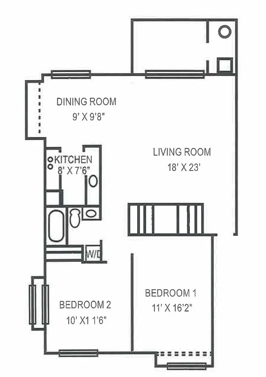 Floor plan HC 2x1