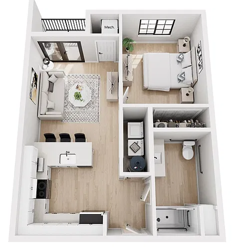Floor plan 1D ADA Modified - NEW CONSTRUCTION