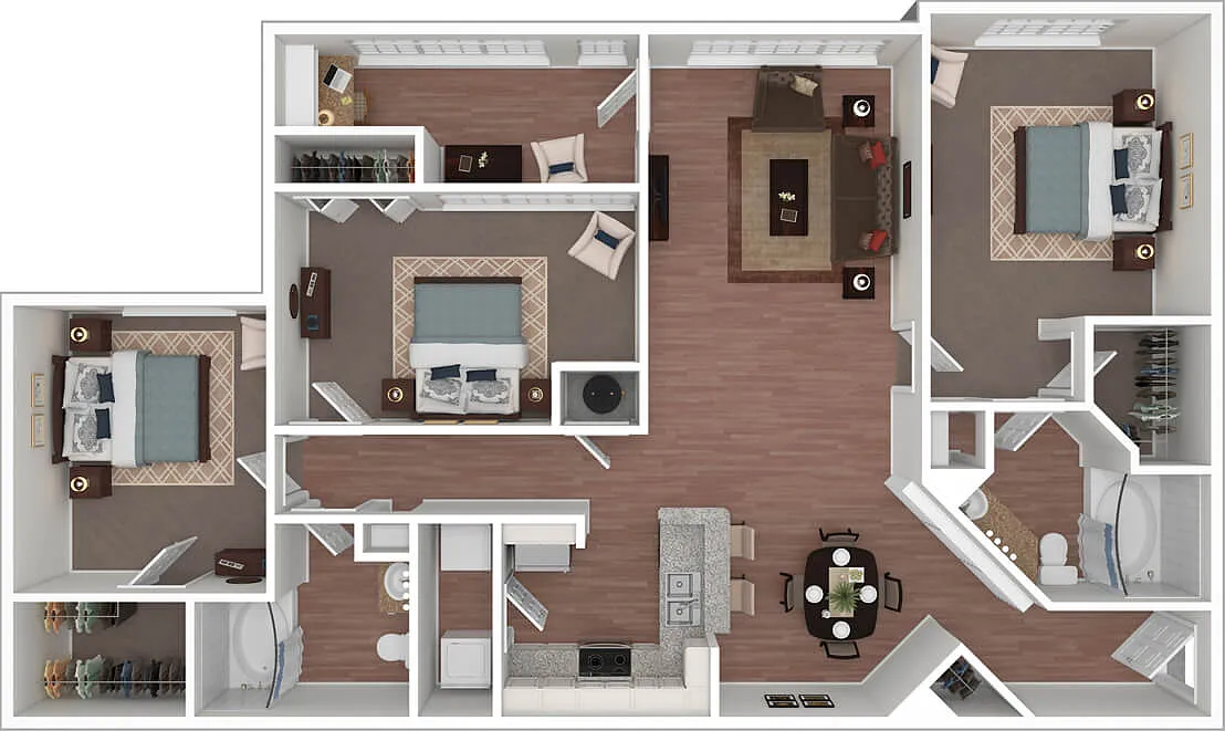 Floor plan St. Andrews with Sunroom