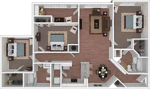 Floor plan St. Andrews with Sunroom