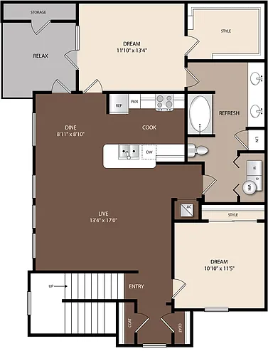 Floor plan B2A