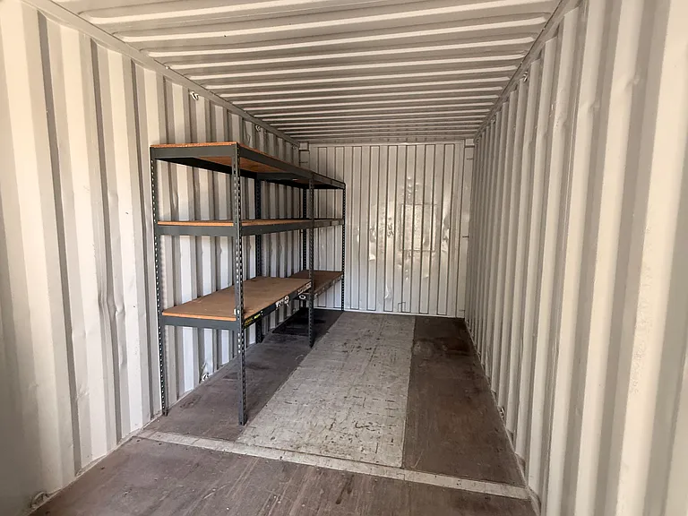 10x10 storage unit by the side of the house for your bikes etc