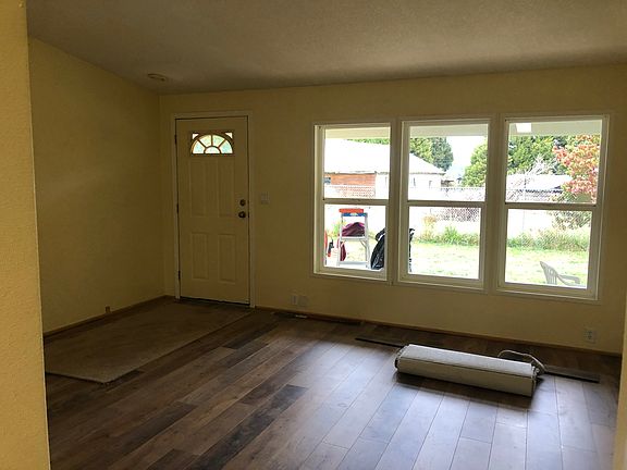 Front door and family room