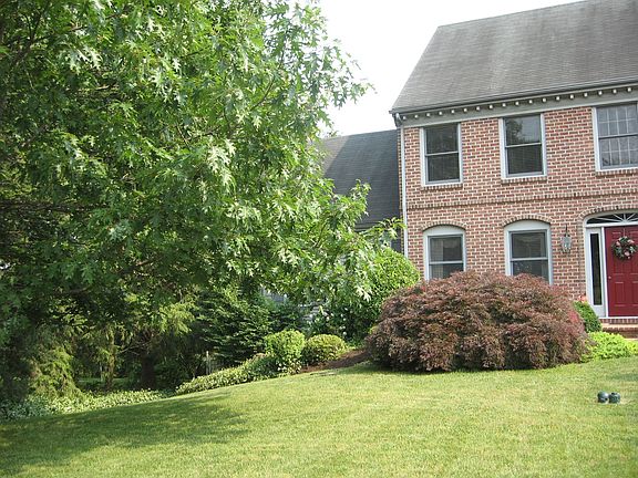 Mature landscaping
