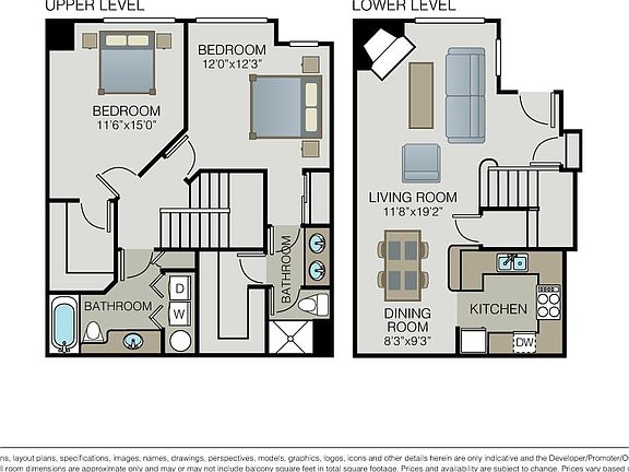 Floor plan with measurements.