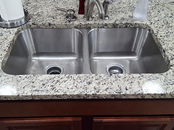 Deep sink in kitchen island
