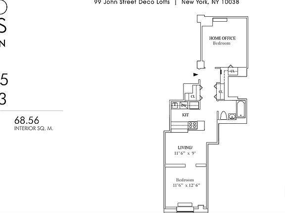 3rd image of 99 John St APT 315