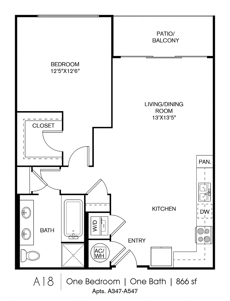 Floor plan A18