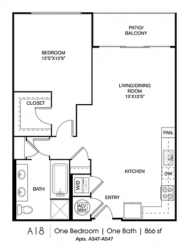 Floor plan A18