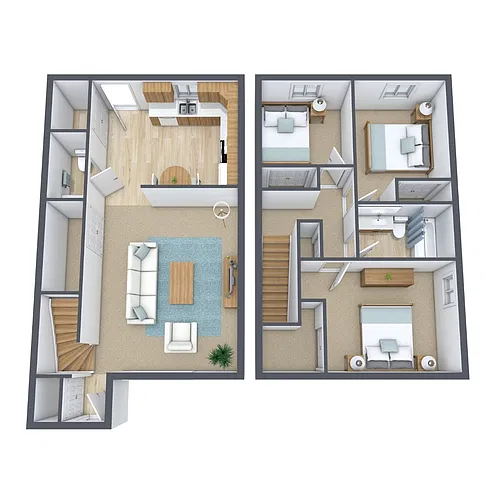 Floor plan Three Bedroom 315A