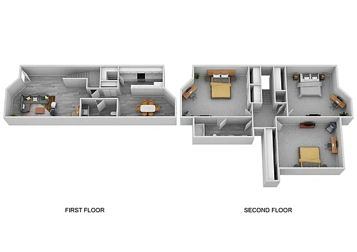 Floor plan 3 Bedroom 1.5 Bathroom