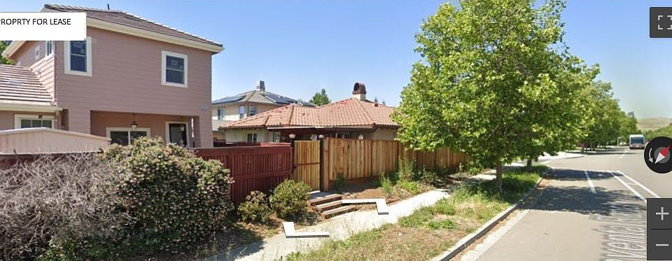 Garaventa Road (across Scenic Ave) view with the front entry steps & the gate to the property.