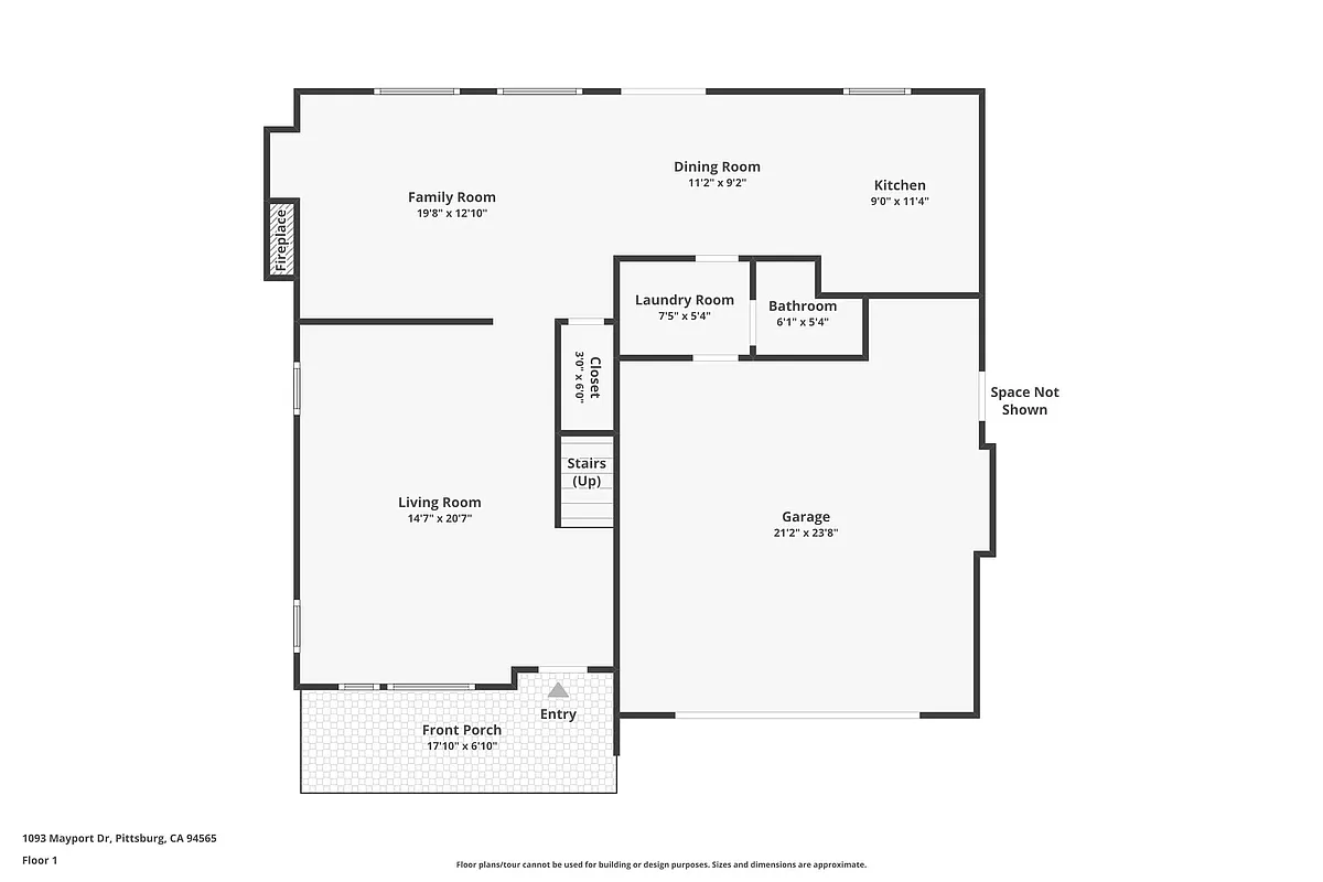 1st Floor-Plan - 1093 Mayport Dr