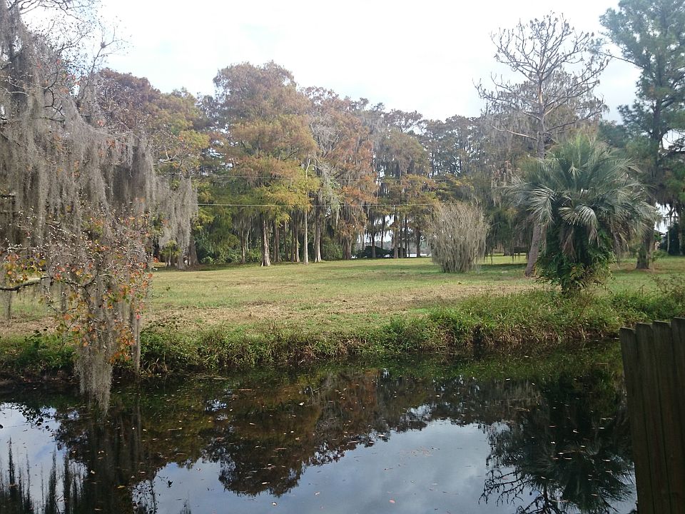 view of open space and lake 