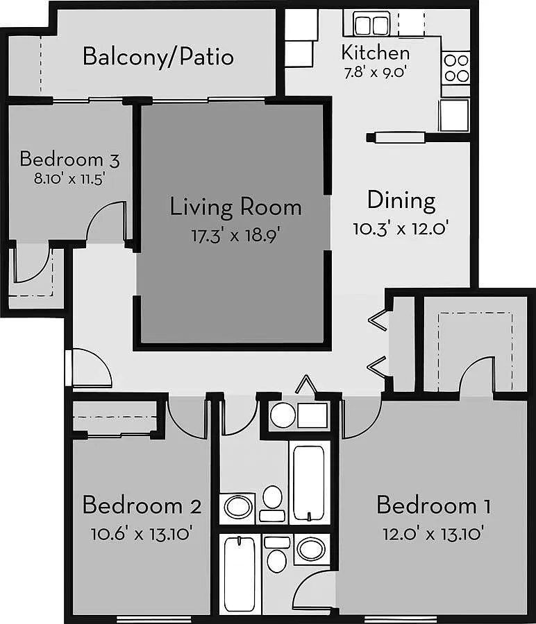 Floor plan Sandollar Cove I