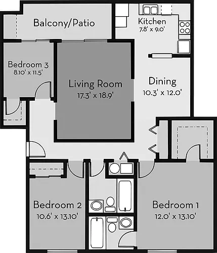 Floor plan Sandollar Cove I