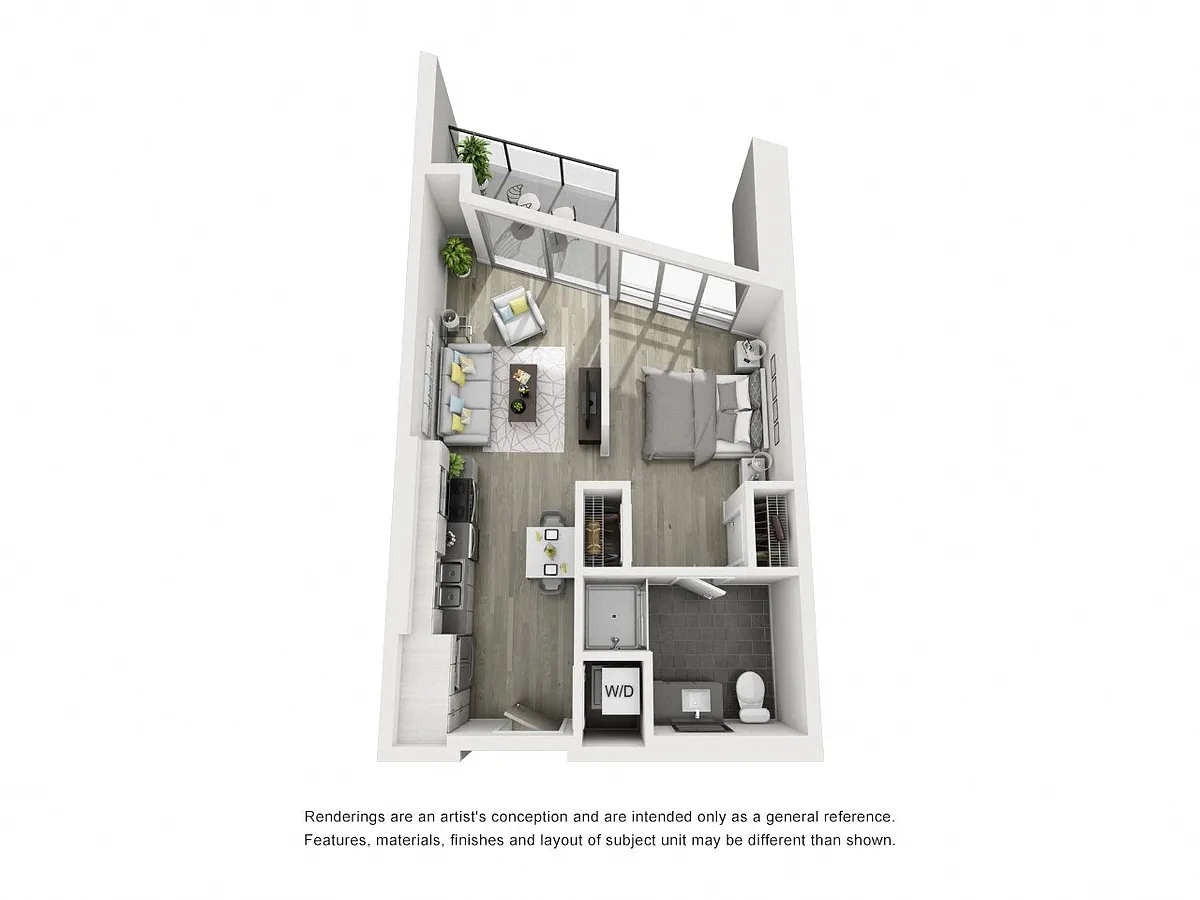 Floor plan 1 Bedroom B1