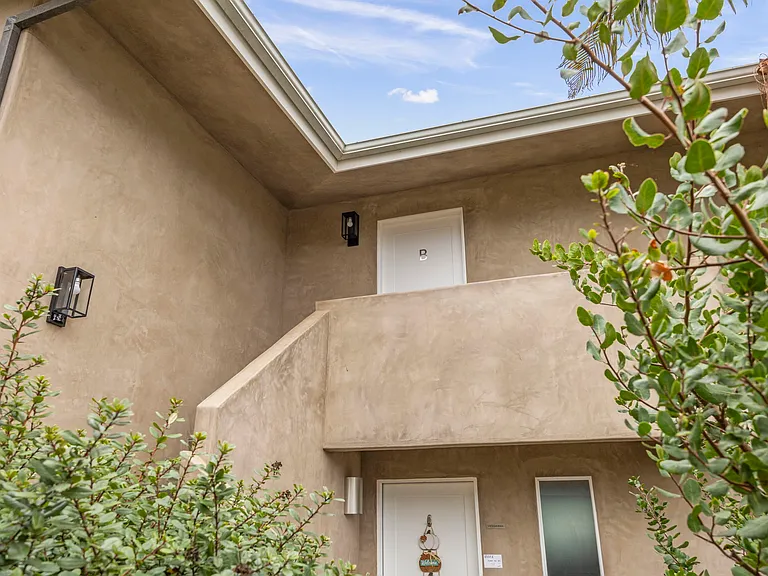 Unit B is the upper unit. Access up stairs off Santa Ynez street.