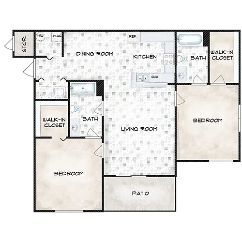 Floor plan B1