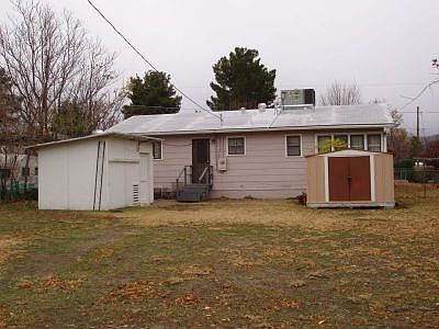 Back Yard with two storage shetds