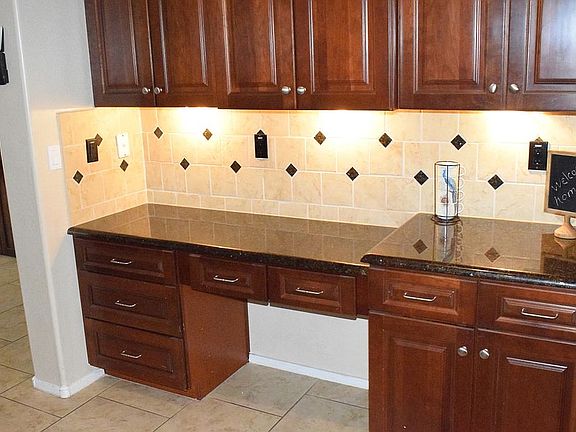Office nook in kitchen