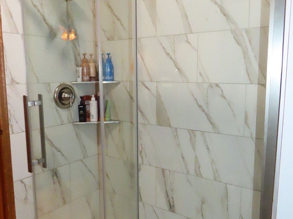 Marble tile in Shower