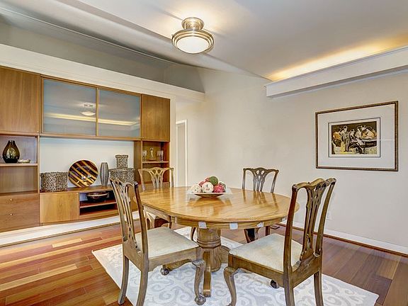 Spacious Dining Room w/ Custom Built-ins