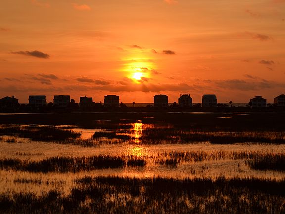 Photo taken at sunrise from porch