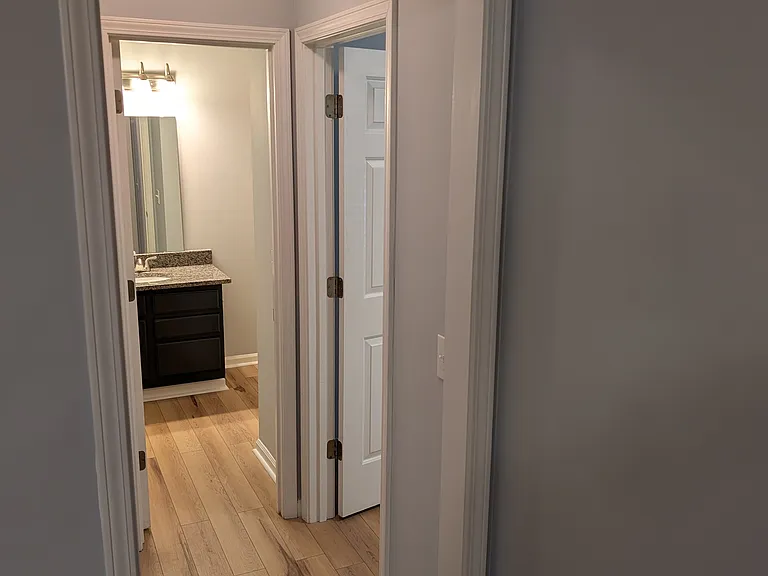 Hallway to Second bedroom and bathroom