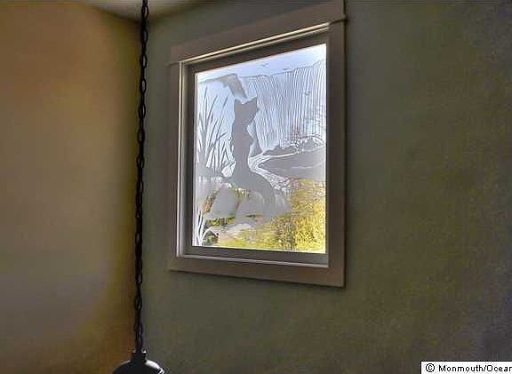 Etched Glass Window