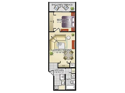 Floor plan Model E