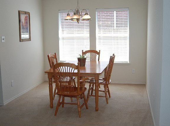 Formal dining with new lighting