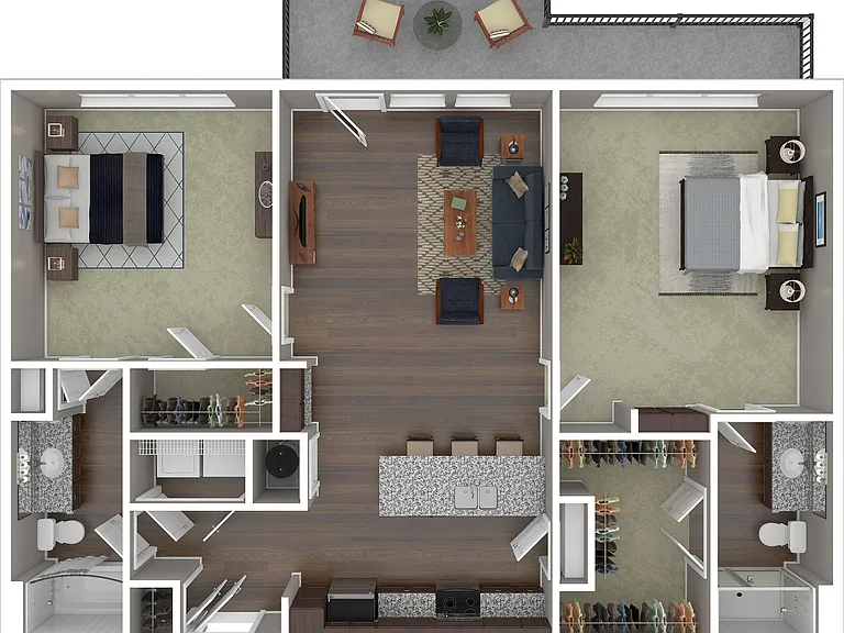 B2 3D Floor Plan B2 3D Floor Plan