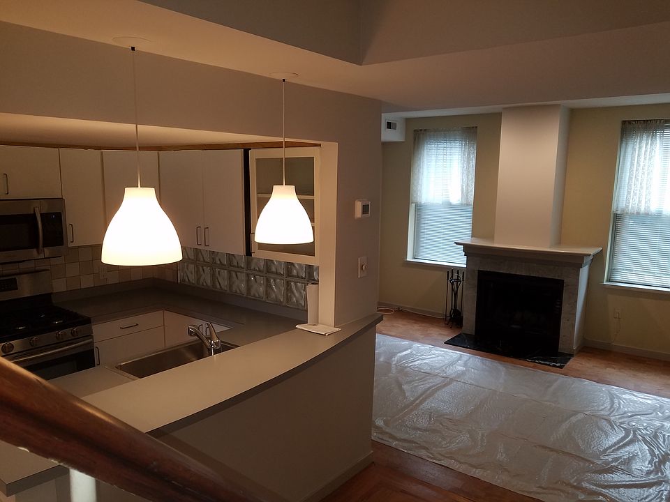kitchen and living room