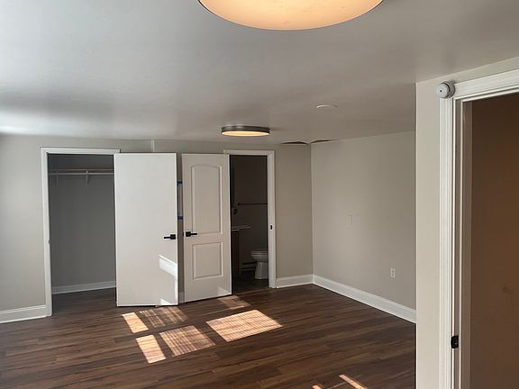 Master bedroom w/its own small bathroom