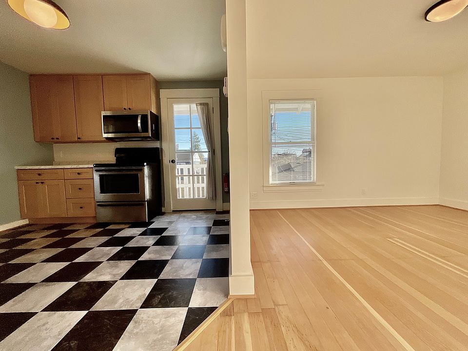 kitchen and living room