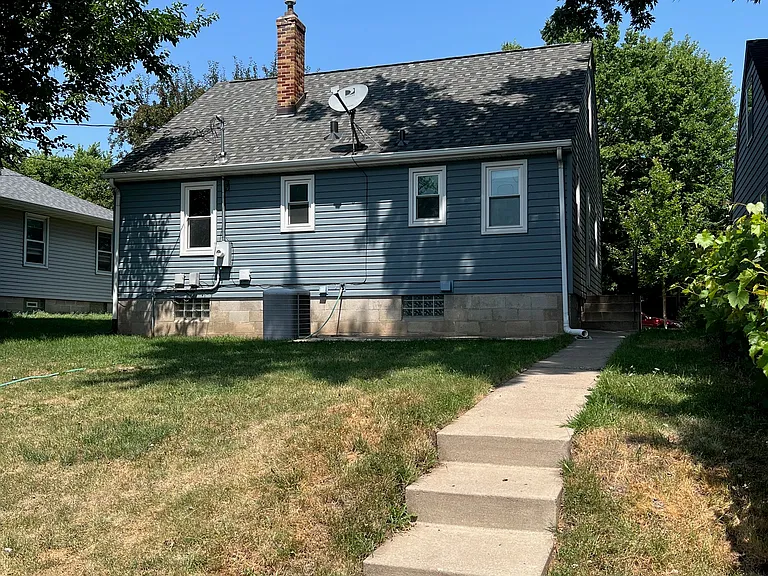 Back view of the house