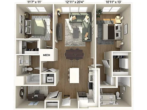 Floor plan B4D-1236-I