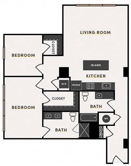 Floor plan 2 Bed G