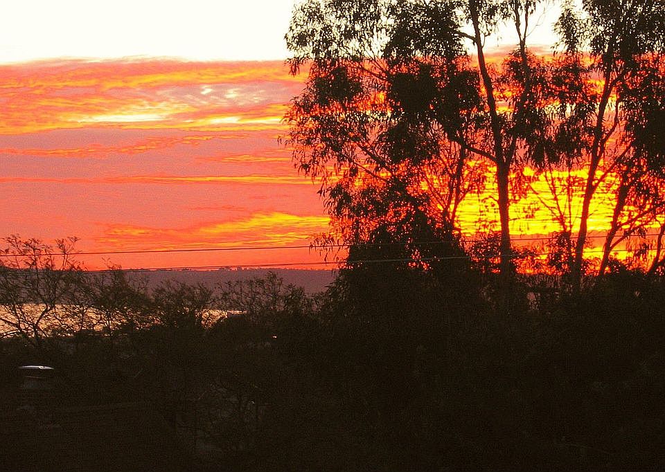 Sea Sun Set Over Pacific