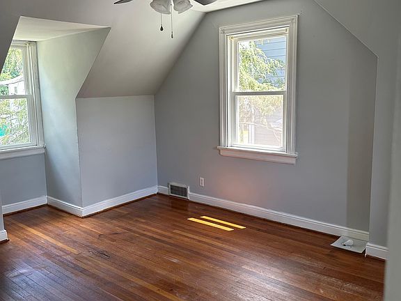 Upstairs bedroom, partial view
