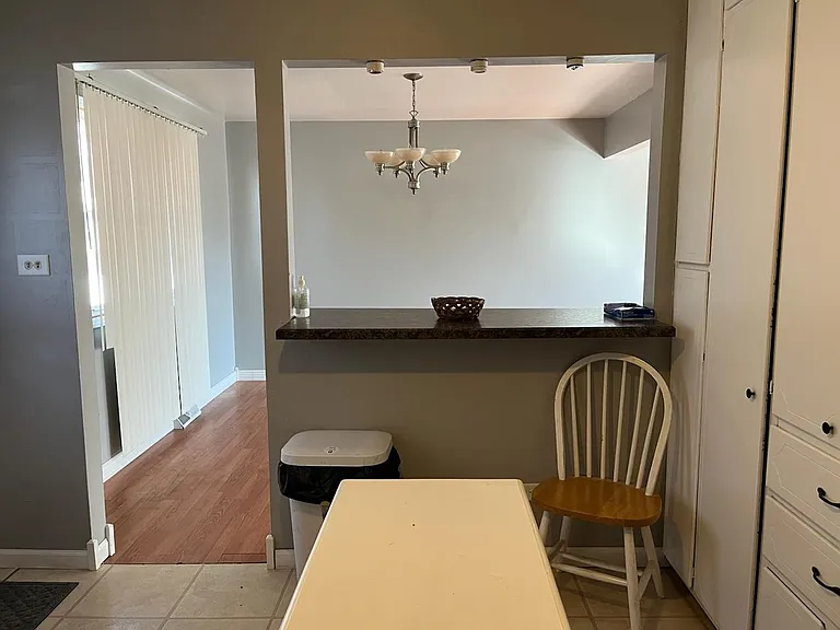 Kitchen go into dining room